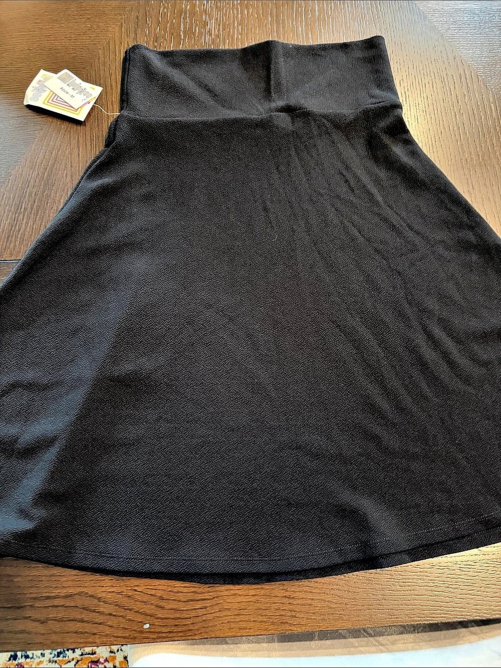 Lularoe Azure Skirt A-Line in Black Medium